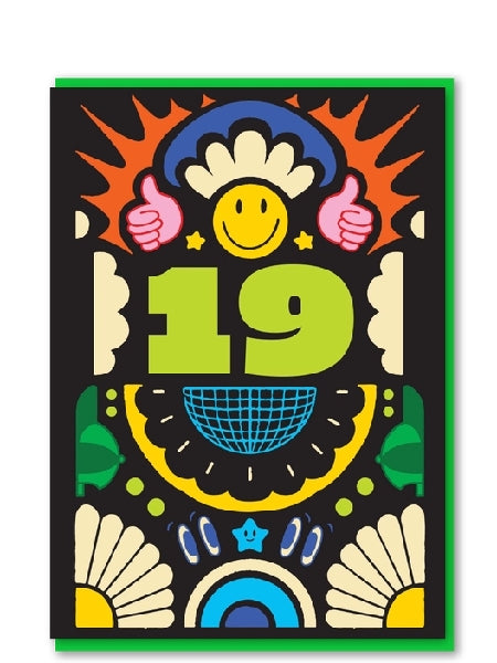 19 Age Birthday Card