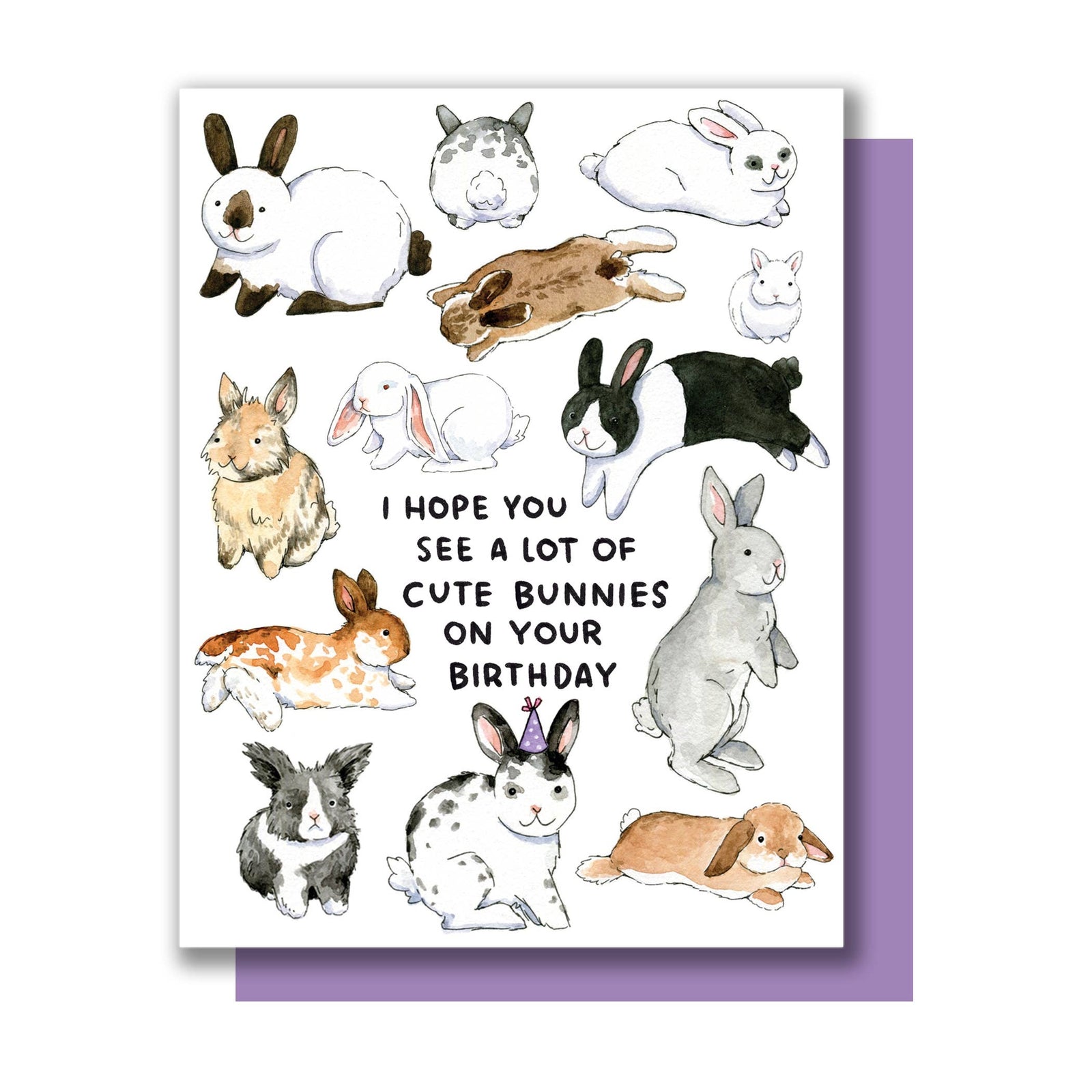 Cute Bunnies Birthday Card
