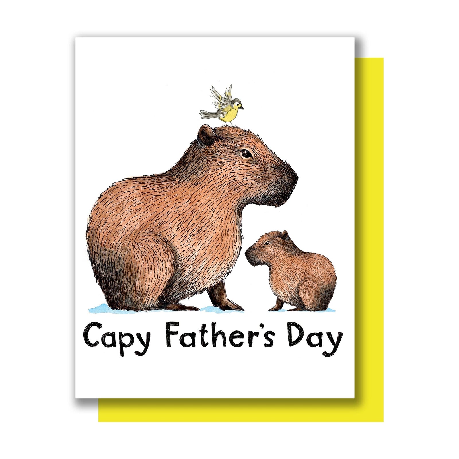 Capybara Father's Day Card