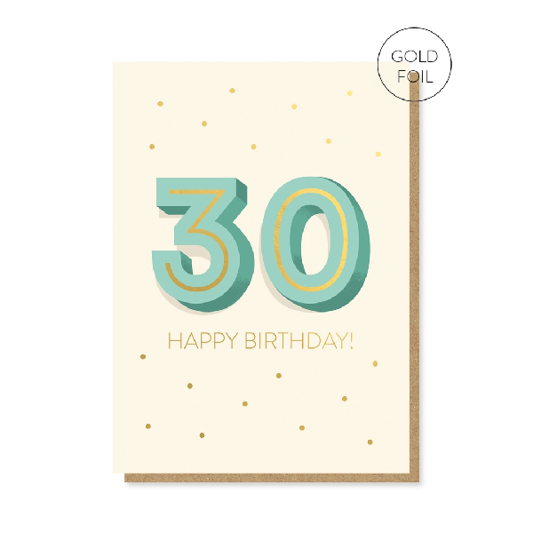 The Big 3-0 Birthday Card