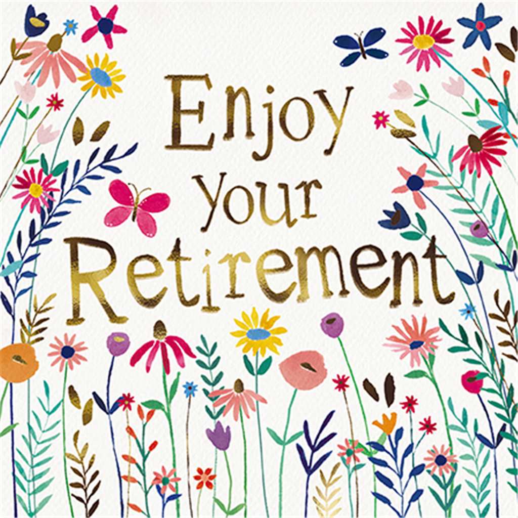 Wildflowers Retirement Card
