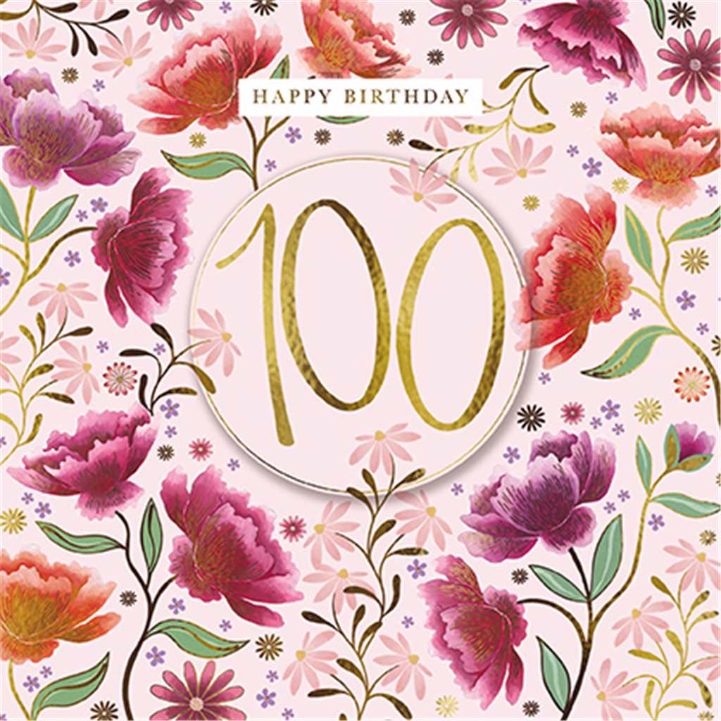 100 Age Birthday Card