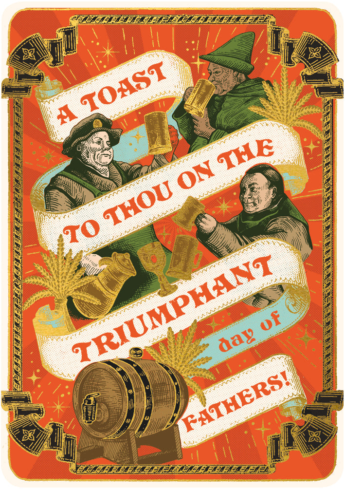 A Toast To Thou Father's Day Card