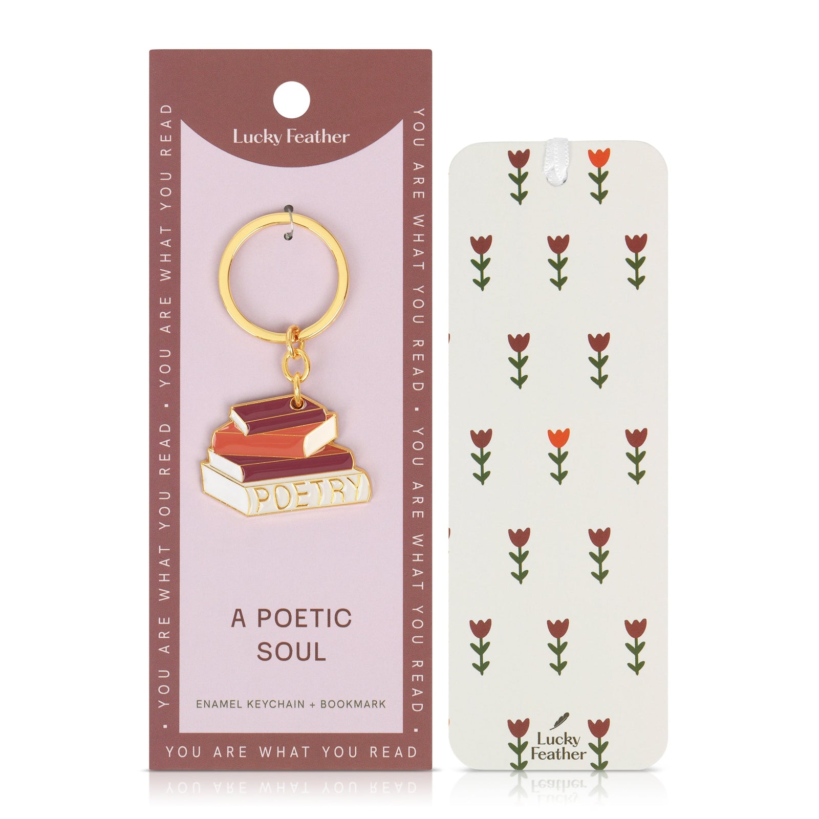 A Poetic Soul Bookmark Keychain
