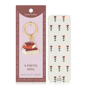 A Poetic Soul Bookmark Keychain
