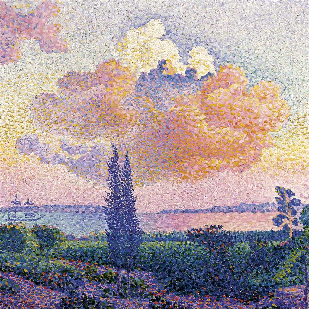 Nuages Roses Blank Art Card