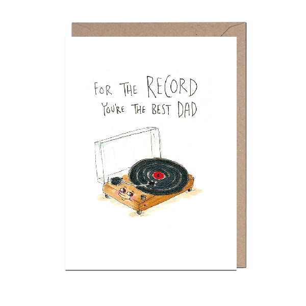 For The Record Father's Day Card