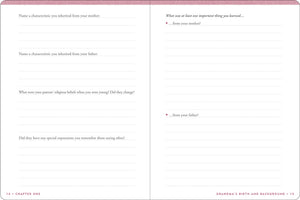 Grandma's Story Keepsake Memory Journal