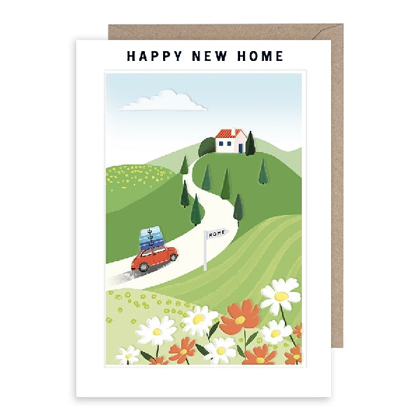 House On The Hill New Home Card