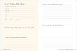 Mom's Story Keepsake Memory Journal