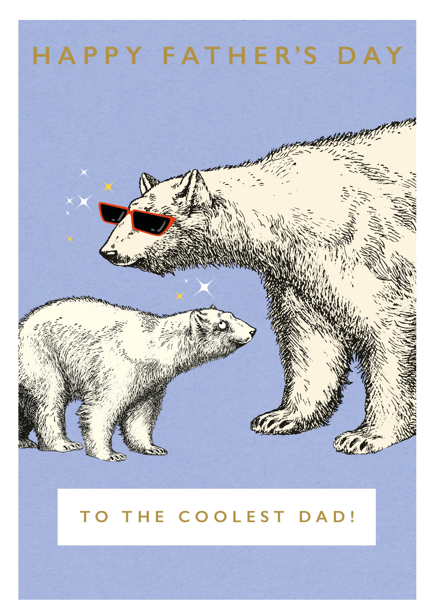 Coolest Bear Father's Day Card