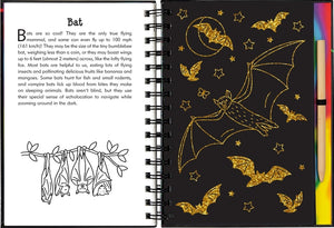 Scratch & Sketch Activity Book | Nocturnal Animals