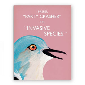 Party Crasher Birthday Card