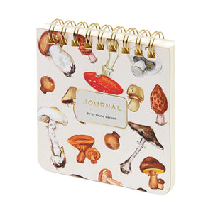 Mushrooms On White Pocket Journal