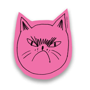 Snitty Kitty Pink Sticker