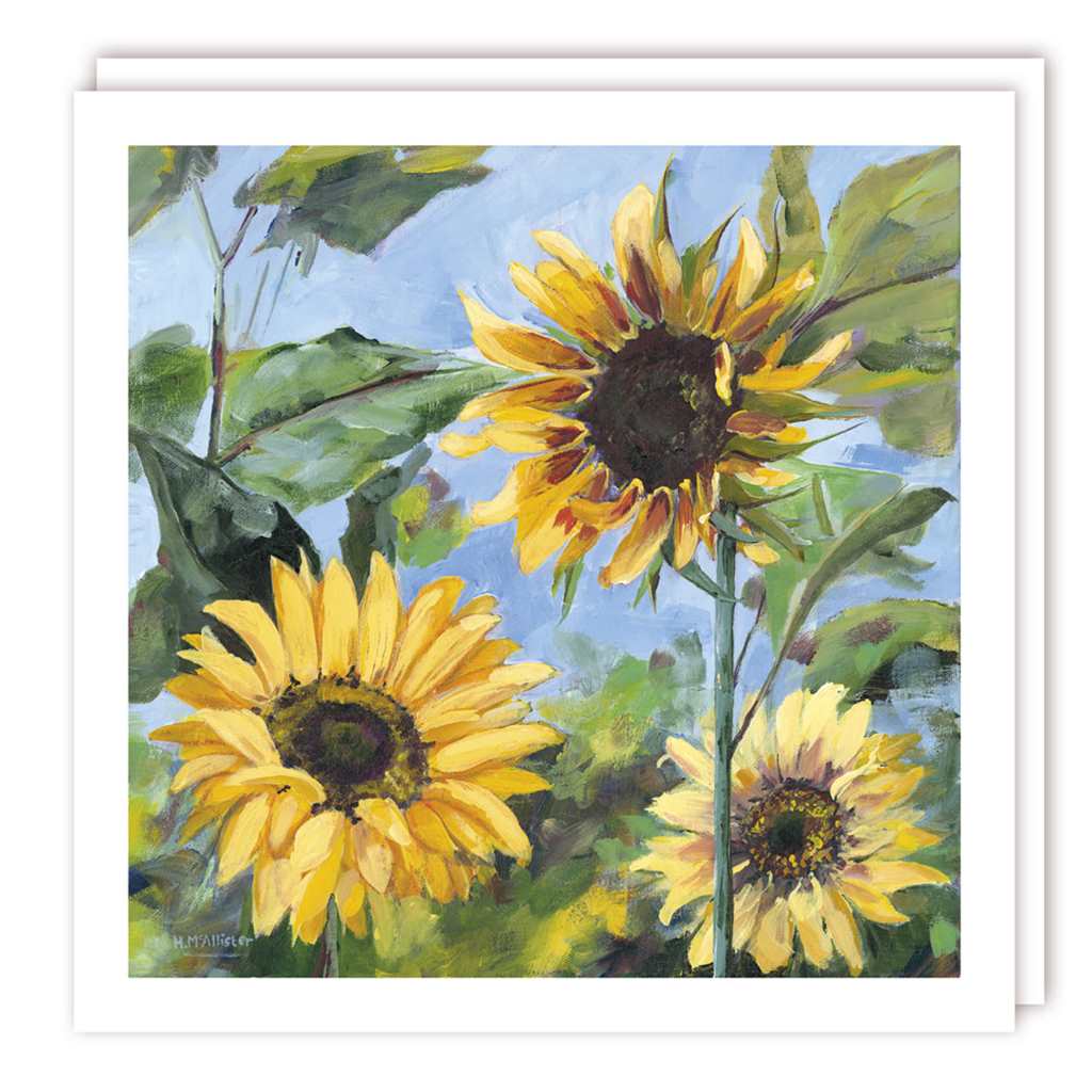 Sunflowers Blank Art Card