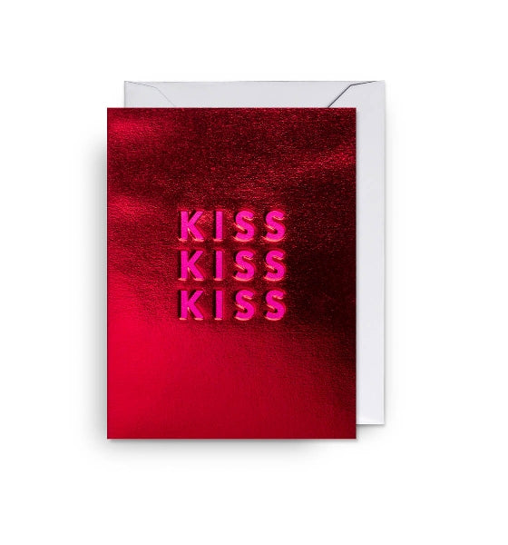 Kiss Kiss Kiss Love Card