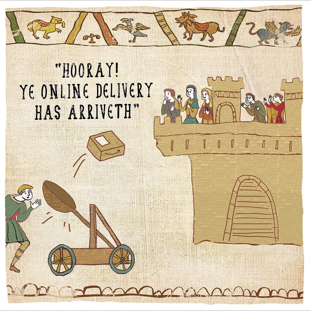Online Delivery Blank Humour Card