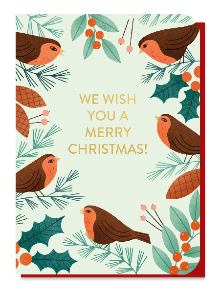 Robins Christmas Card