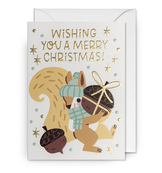 Squirrel Christmas Card