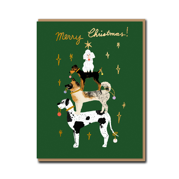 Pup Tree Christmas Card