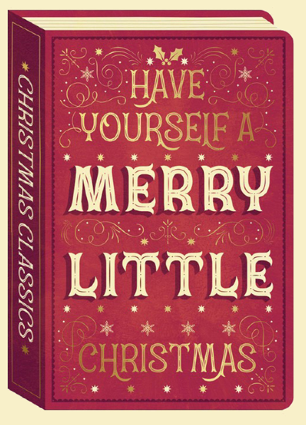 Merry Little Book Christmas Card