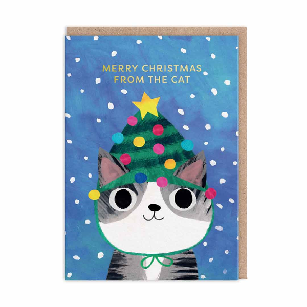 Merry Christmas From The Cat Christmas Card