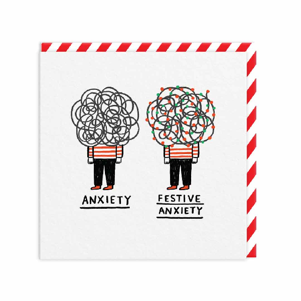 Festive Anxiety Christmas Card