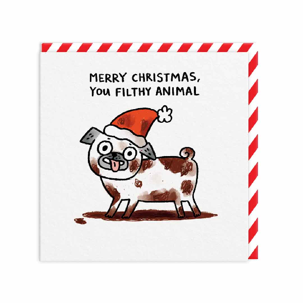 Filthy Animal Christmas Card