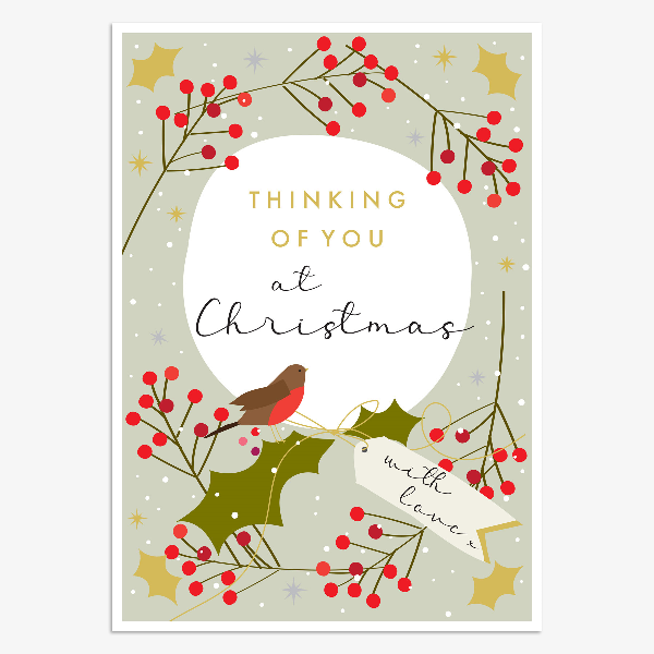 Thinking Of You Christmas Card