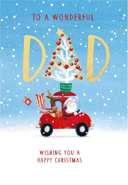 Wonderful Dad Christmas Card