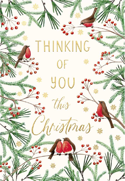 Thinking Of You At Christmas Card