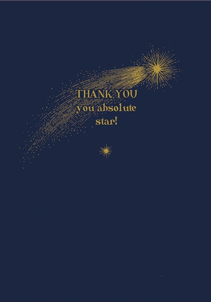 Absolute Star Thank You Card