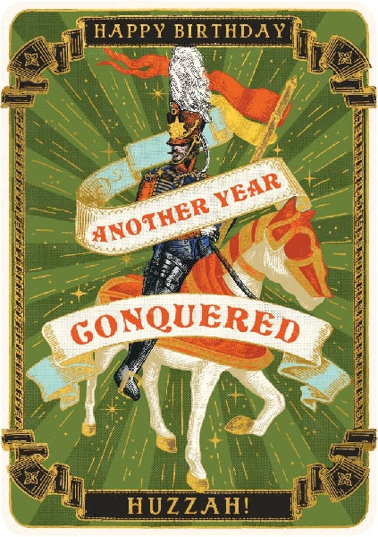 Huzzah Birthday Card