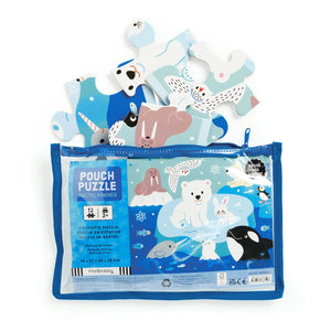 Mudpuppy 12 Piece Pouch Puzzle | Arctic Friends