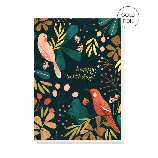 Autumn Garden Birthday Card