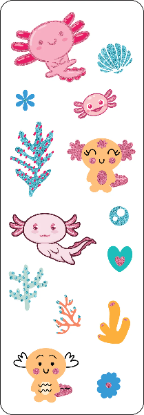 Axolotls Sticker Set