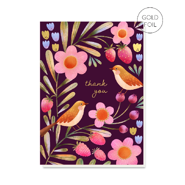 Berry Garden Thank You Card