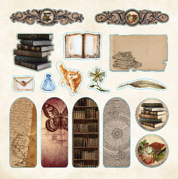 Bibliophilia Ephemera Sticker Book