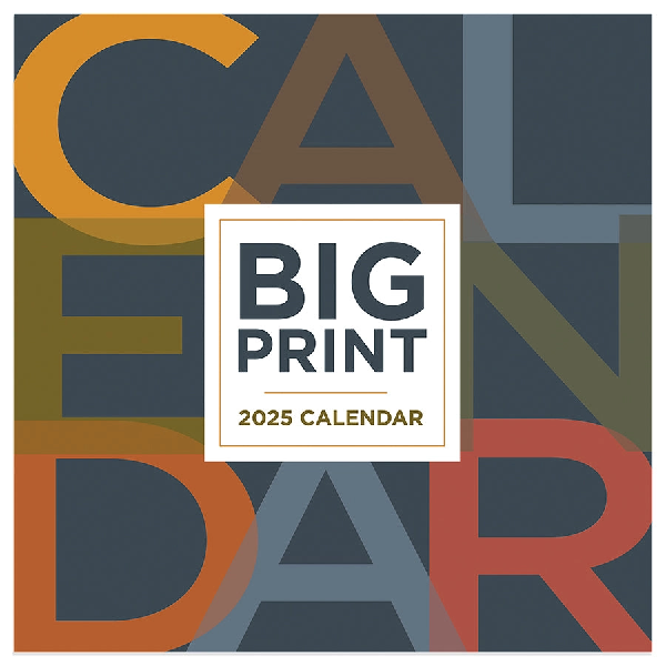 2025 Mini Calendar | Big Print