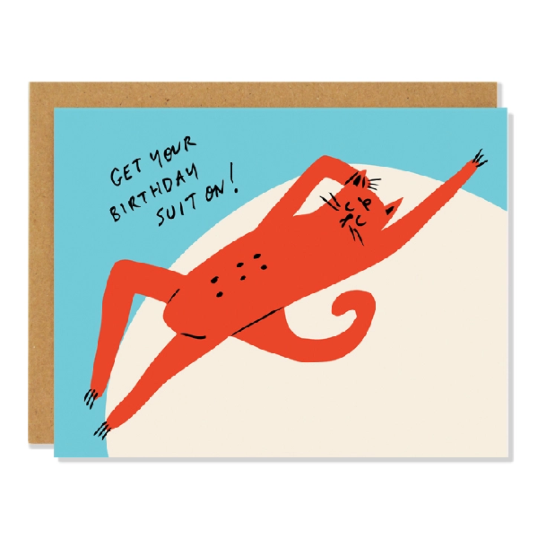 Birthday Suit Birthday Card