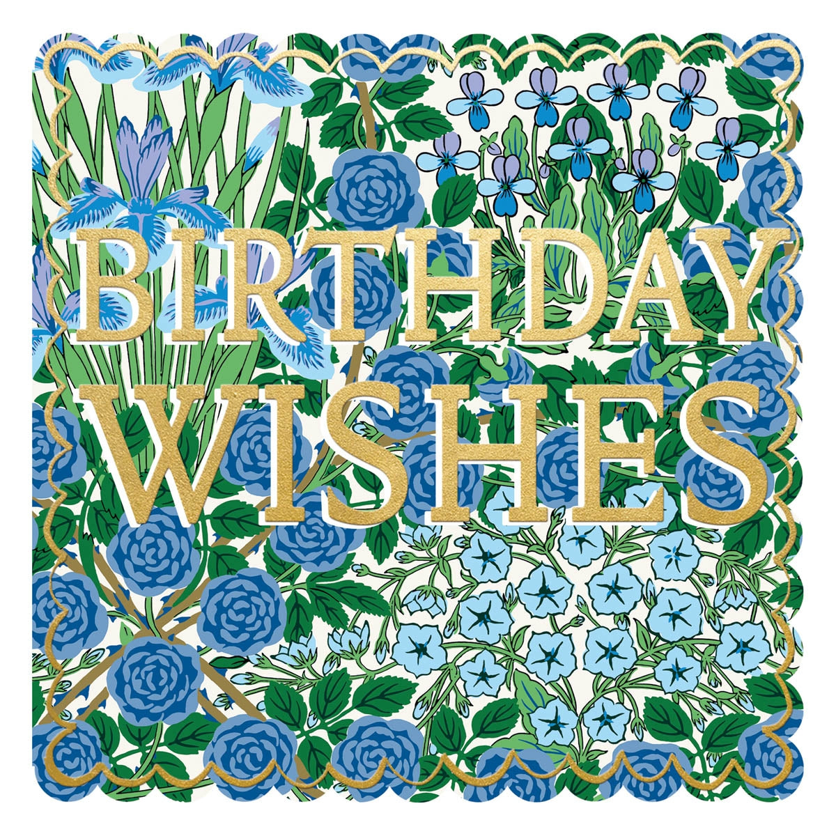 Blue Campanula Birthday Card