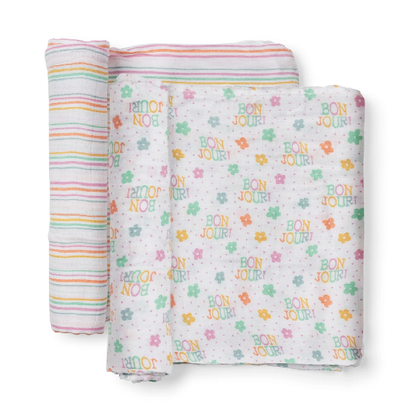 Bonjour Bebe Swaddle Blanket Set