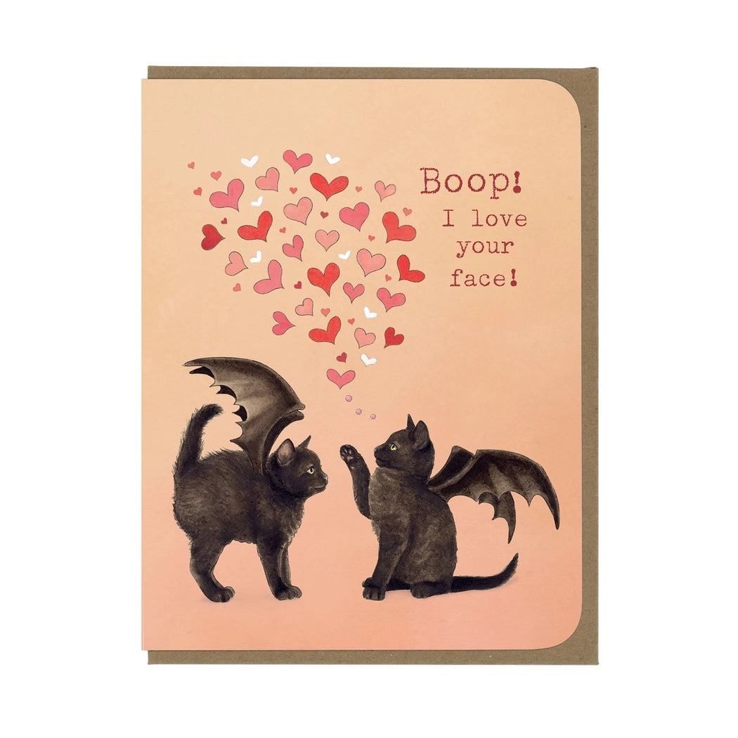 Bat Kittens Love Card