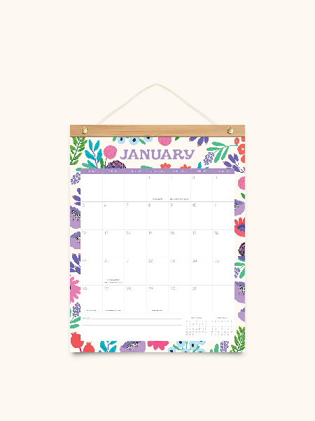 Studio Oh! 2025 12-Month Hanger Calendar | Botanical Bliss