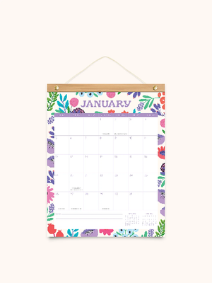 Studio Oh! 2025 12-Month Hanger Calendar | Botanical Bliss