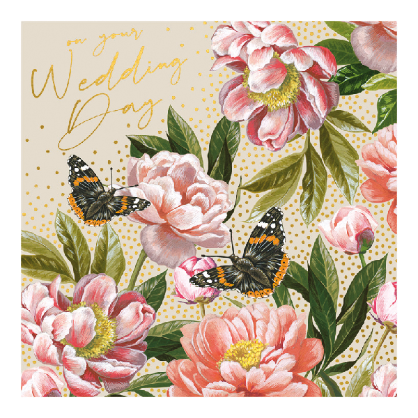 Butterflies Wedding Card