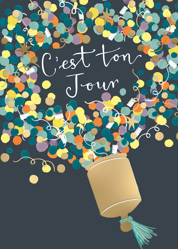 C'est Ton Jour French Birthday Card