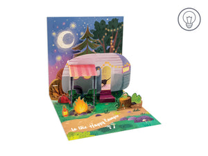 Camper Light Up Pop-Up Card