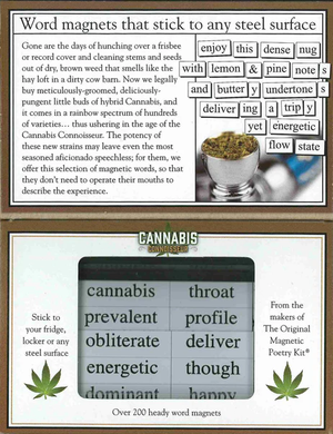 Magnetic Poetry Kit | Cannabis Connoisseur